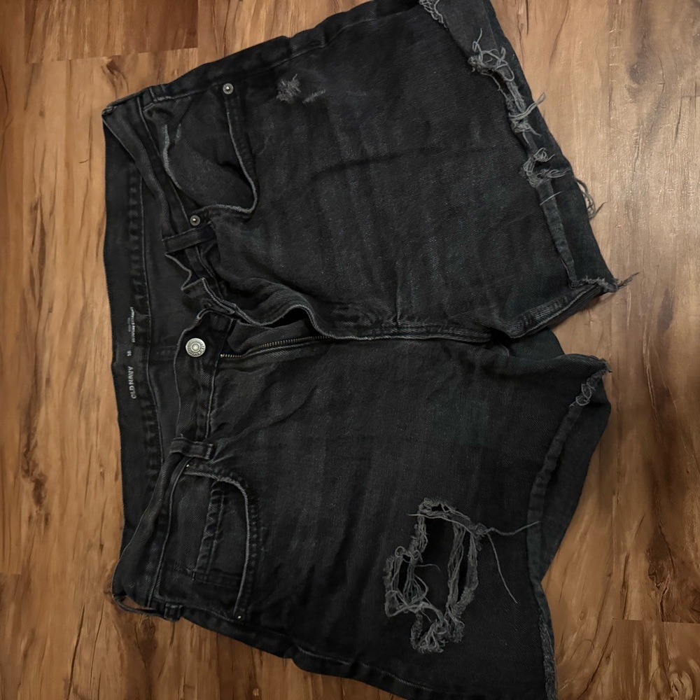 Old Navy Black Denim Shorts